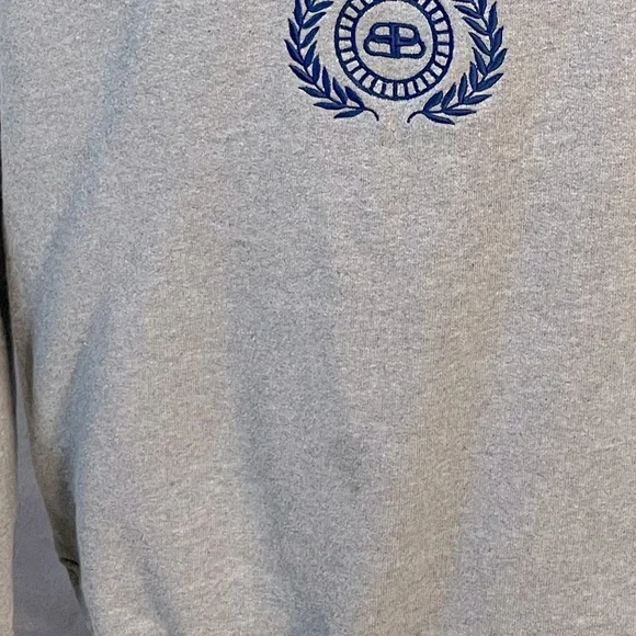 Balenciaga Gray Crewneck with Blue and Red Details - Picture 11 of 14